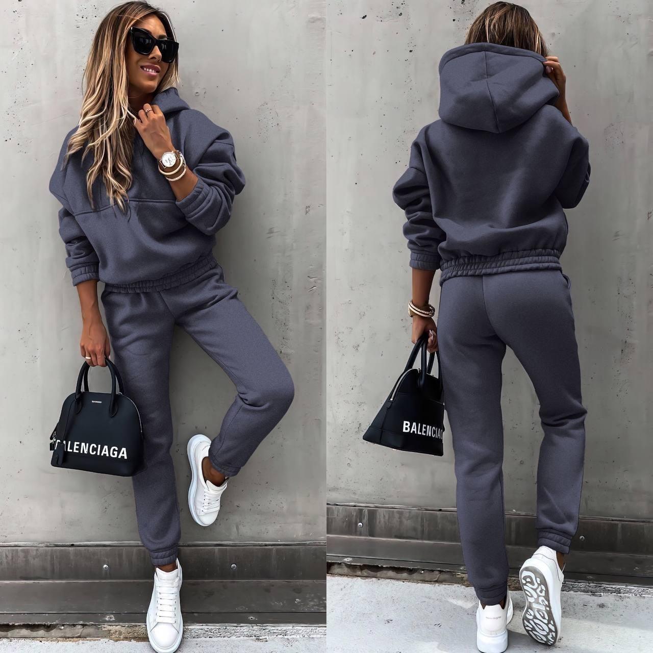 Anna - Zachte Dames Joggingpak met Hoodie en Broek