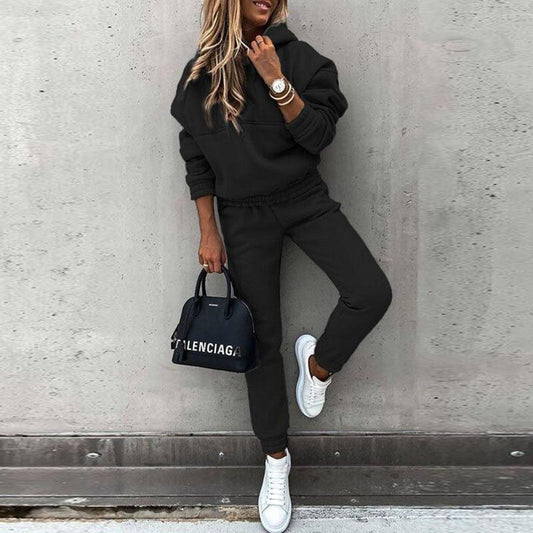 Anna - Zachte Dames Joggingpak met Hoodie en Broek
