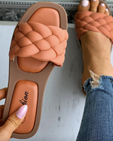 Ivanka - Gevlochten Slip-On Sandalen met Gewatteerde Zool voor Vrouwen