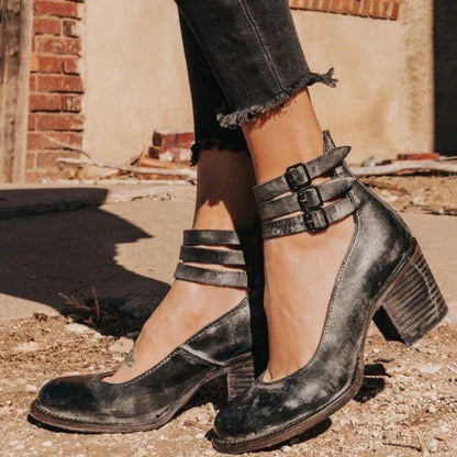 Mija - Vintage gesp hakken voor dames
