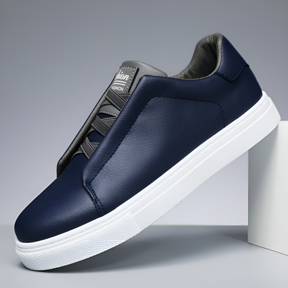 Heren Sneakers Met Instapdesign En Leerlook