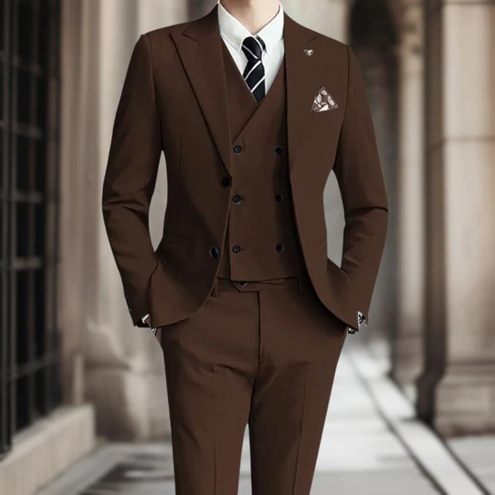 Herenpak 3-delig Suit Set Slim Fit met voor Bruiloft en Zakelijk