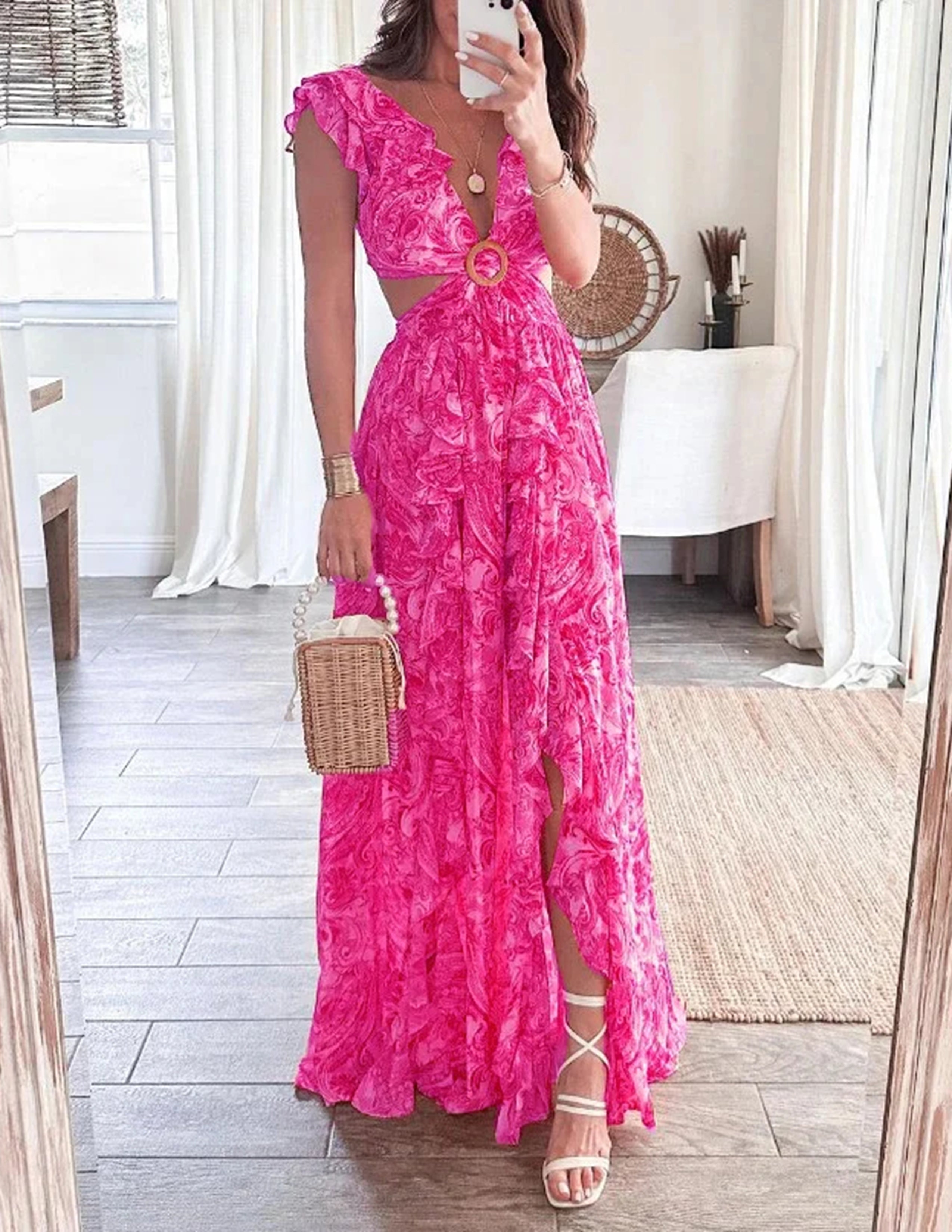 Judit - Maxi jurk met bloemenprint voor dames