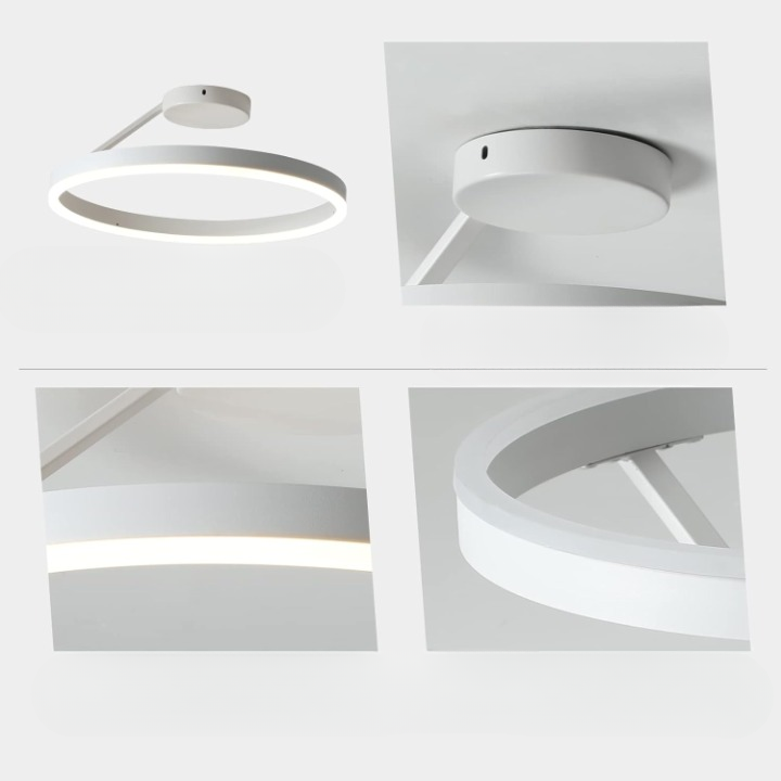 Ronde Scandinavische Plafondlamp Met Hangende LED-Ring