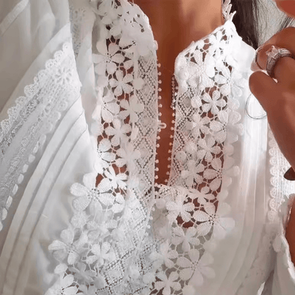Celia - Blouse met bloemendetails voor dames