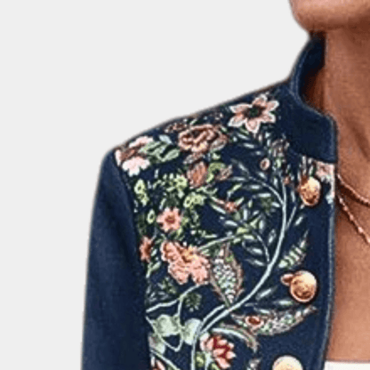 Nuria - Blazer met bloemenborduursel voor dames