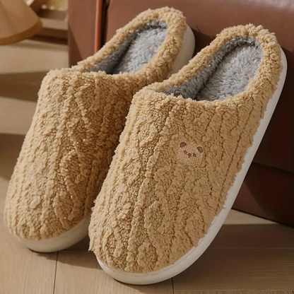 Dames Warme Comfortabele Winterpantoffels Met Leuke Print