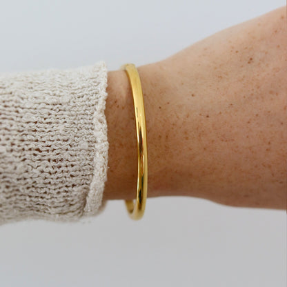 StainlessLuxe - Elegante Gouden Armbandenset voor Vrouwen