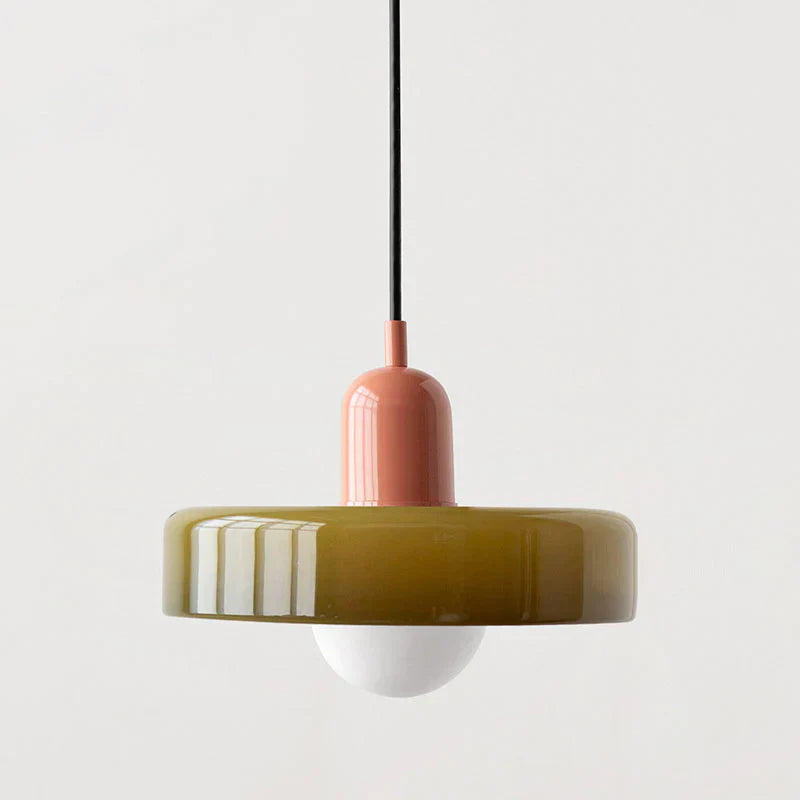 Scandinavische Hanglamp Met Glazen Afwerking