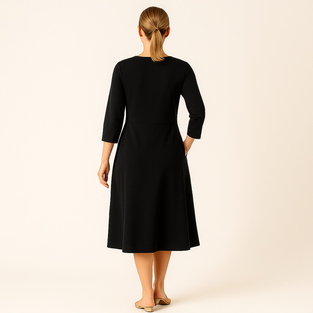 Elegante Zwarte Dames Gala Jurk Avond