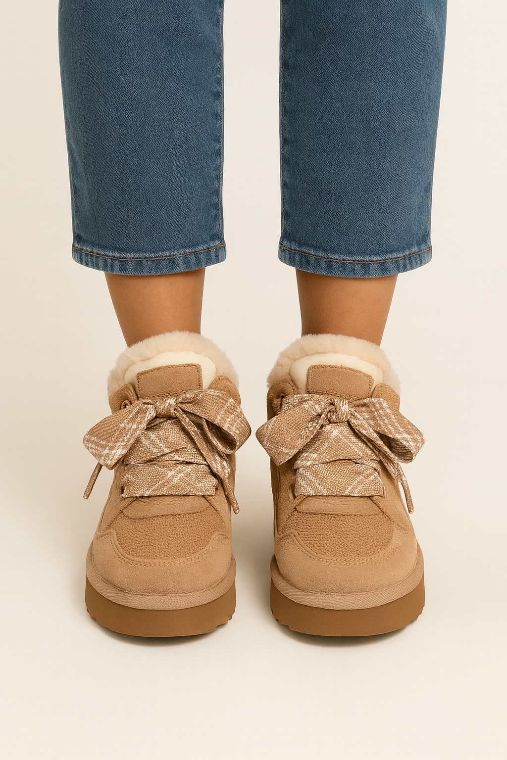 Winterse Gevoerde Plateau Sneakers voor Vrouwen