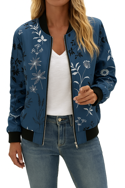 Clotilde - Bomberjack met bloemenprint