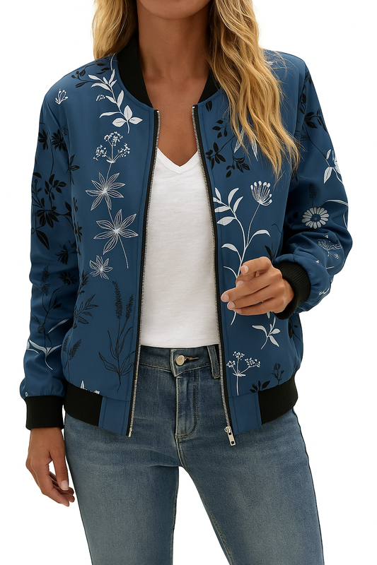Clotilde - Bomberjack met bloemenprint