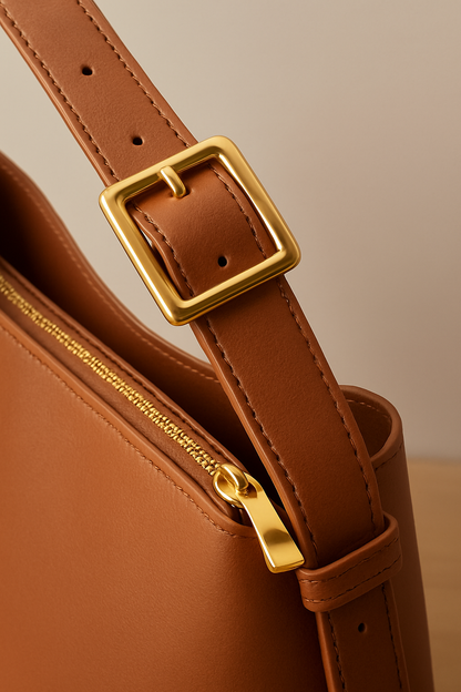 EVA Elegante Leren Schoudertas – Premium Werk- & Weekendtote