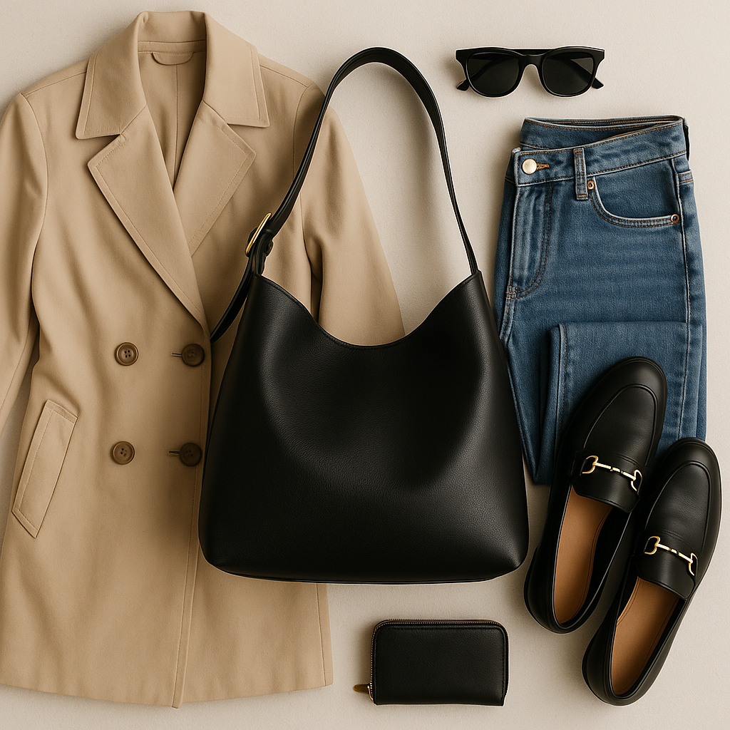 EVA Elegante Leren Schoudertas – Premium Werk- & Weekendtote