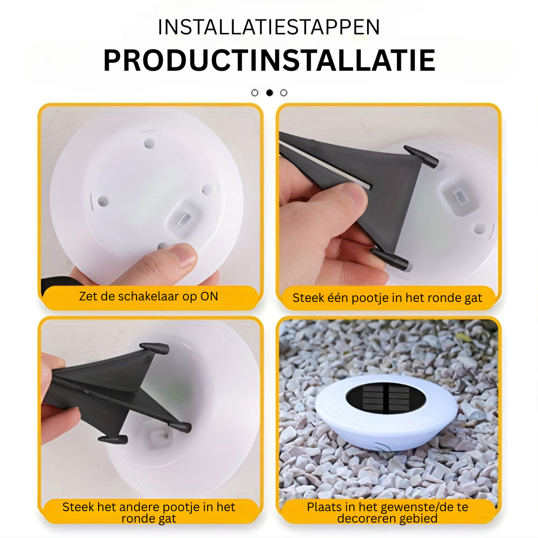Elegante LED Solar Buitenlamp Voor Tuinpad