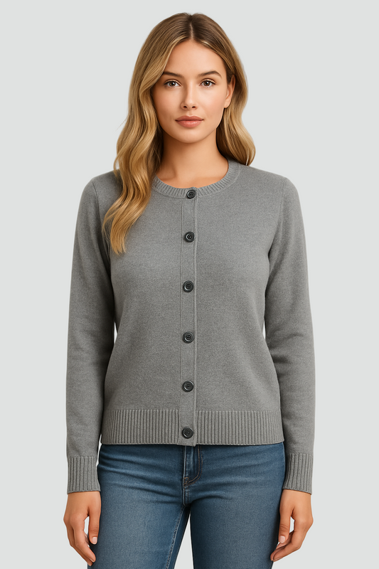 Cardigan met Knoopsluiting en Comfortabele Pasvorm voor Dames