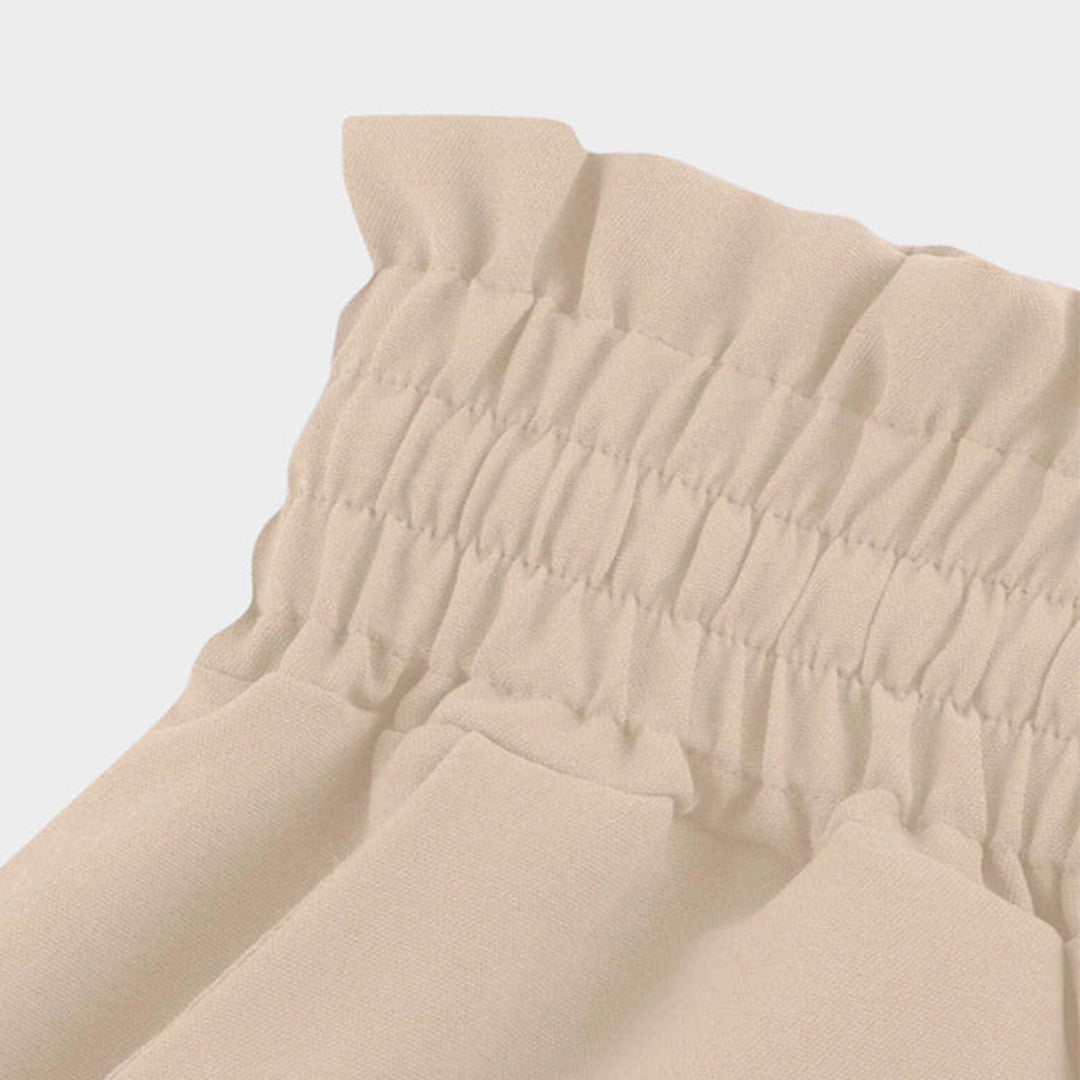 Kasandra – Zwierige Maxi-Rok met Trekkoord Taille en Zijzakken