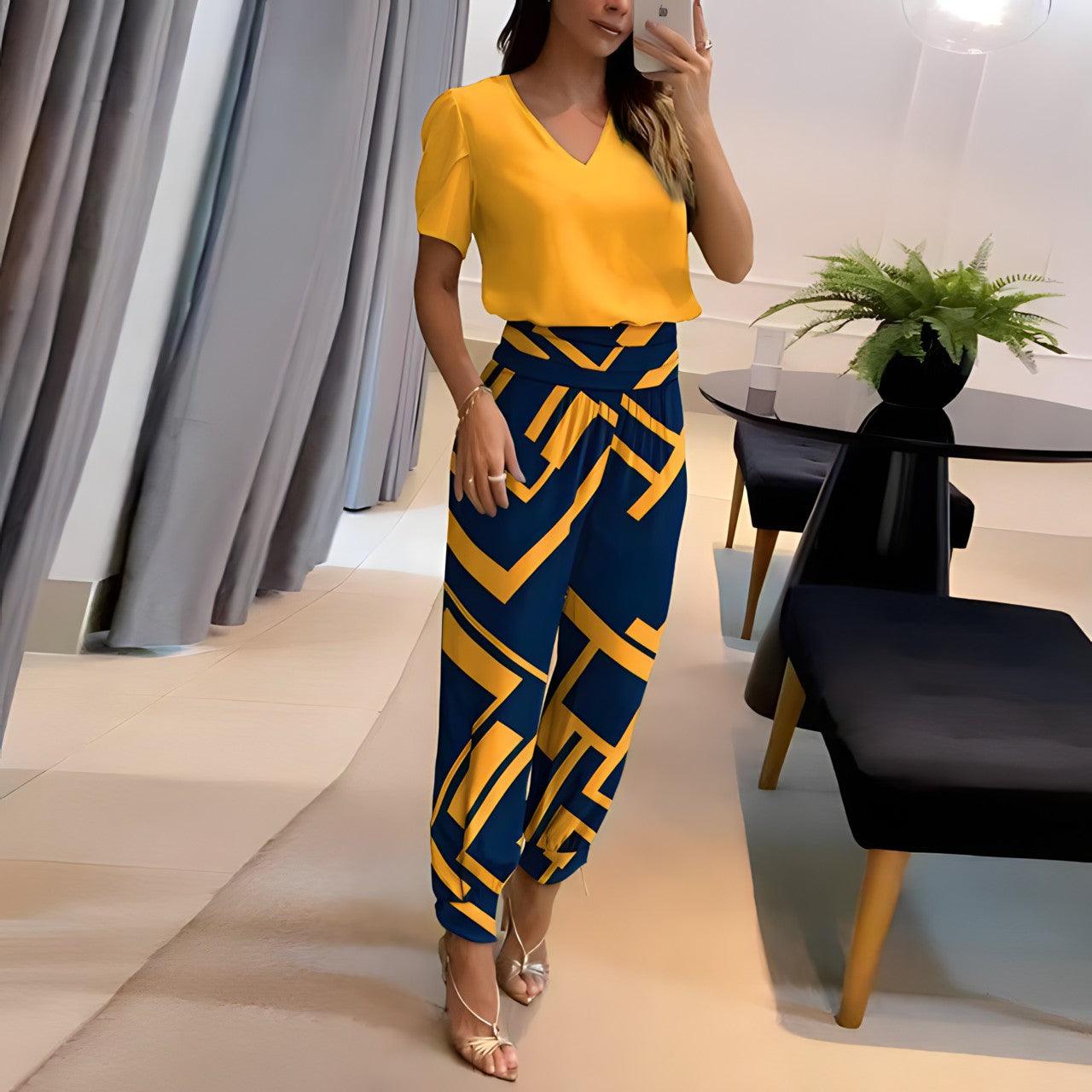 Alexandra – 2-Delige Dames Set met Blouse en Broek