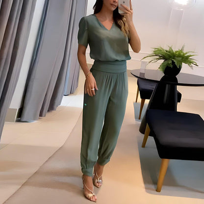 Alexandra – 2-Delige Dames Set met Blouse en Broek