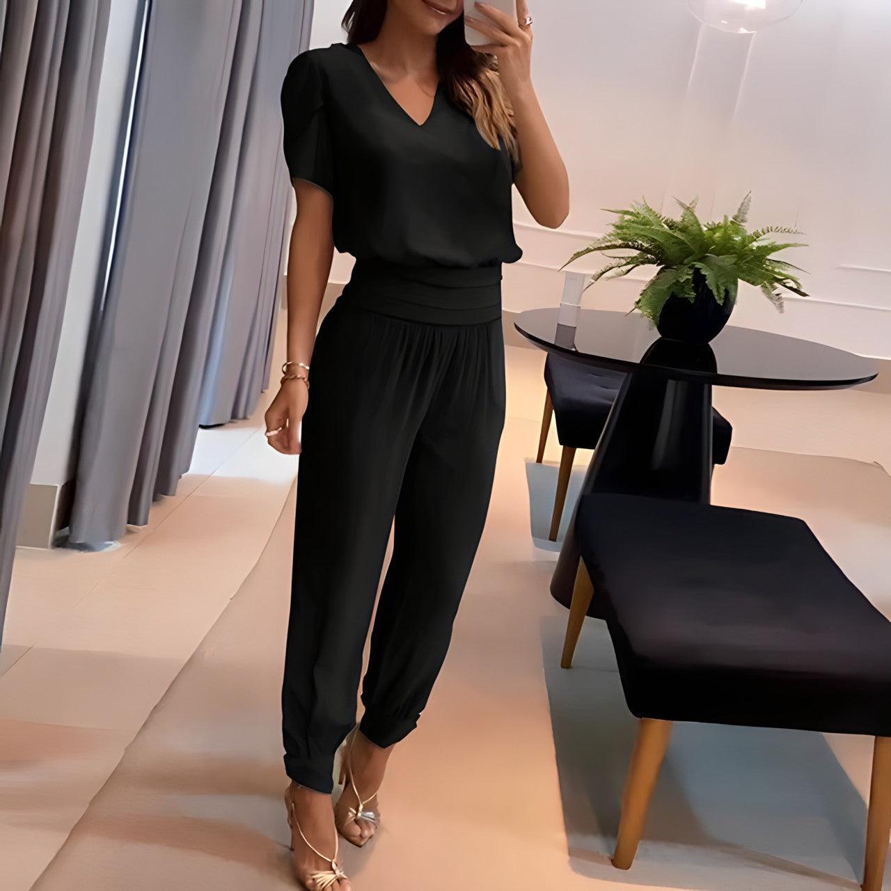 Alexandra – 2-Delige Dames Set met Blouse en Broek