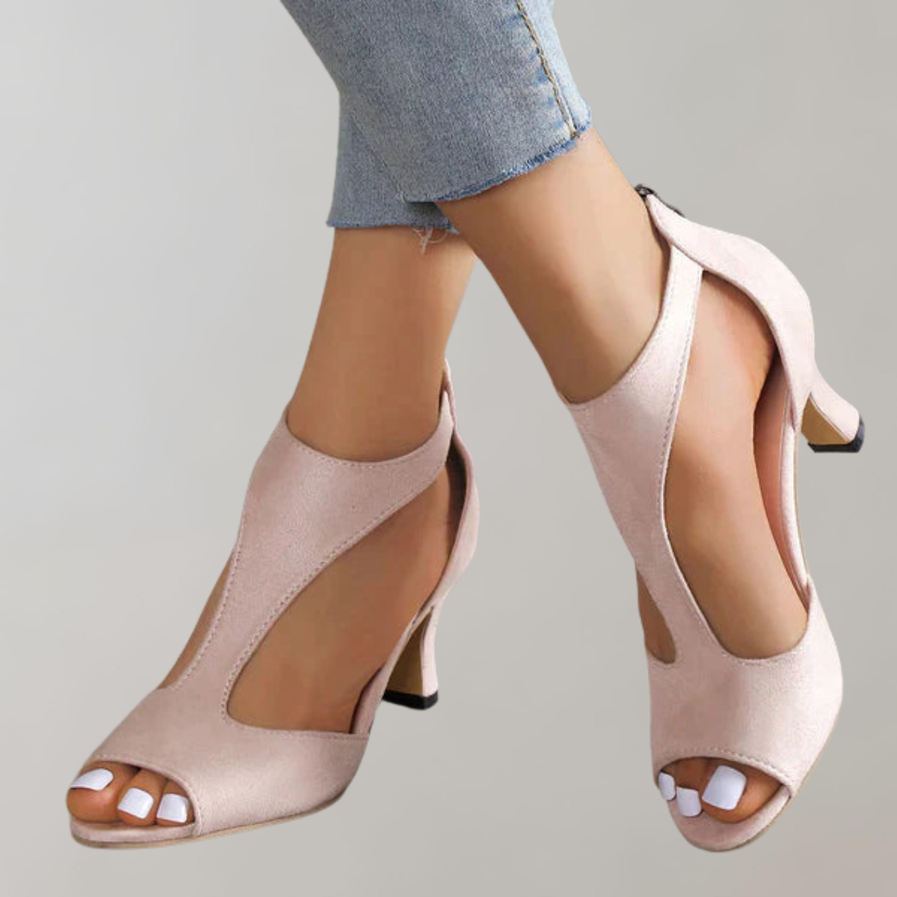 Leonora - Elegante Open-Teen sandalen met hak