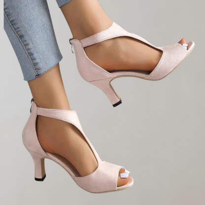 Leonora - Elegante Open-Teen sandalen met hak