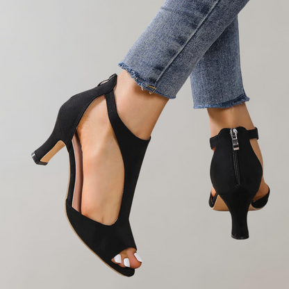Leonora - Elegante Open-Teen sandalen met hak