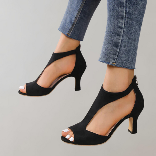 Leonora - Elegante Open-Teen sandalen met hak