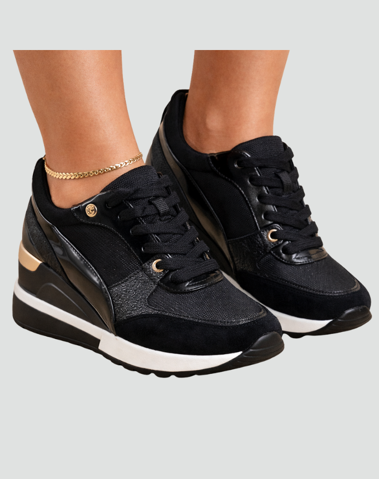 Dames Sportieve Wedge Sneakers Met Dempende Zool