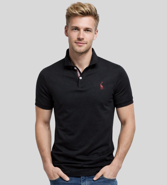Heren Slim-Fit Poloshirt Met Subtiel Kraagdetail