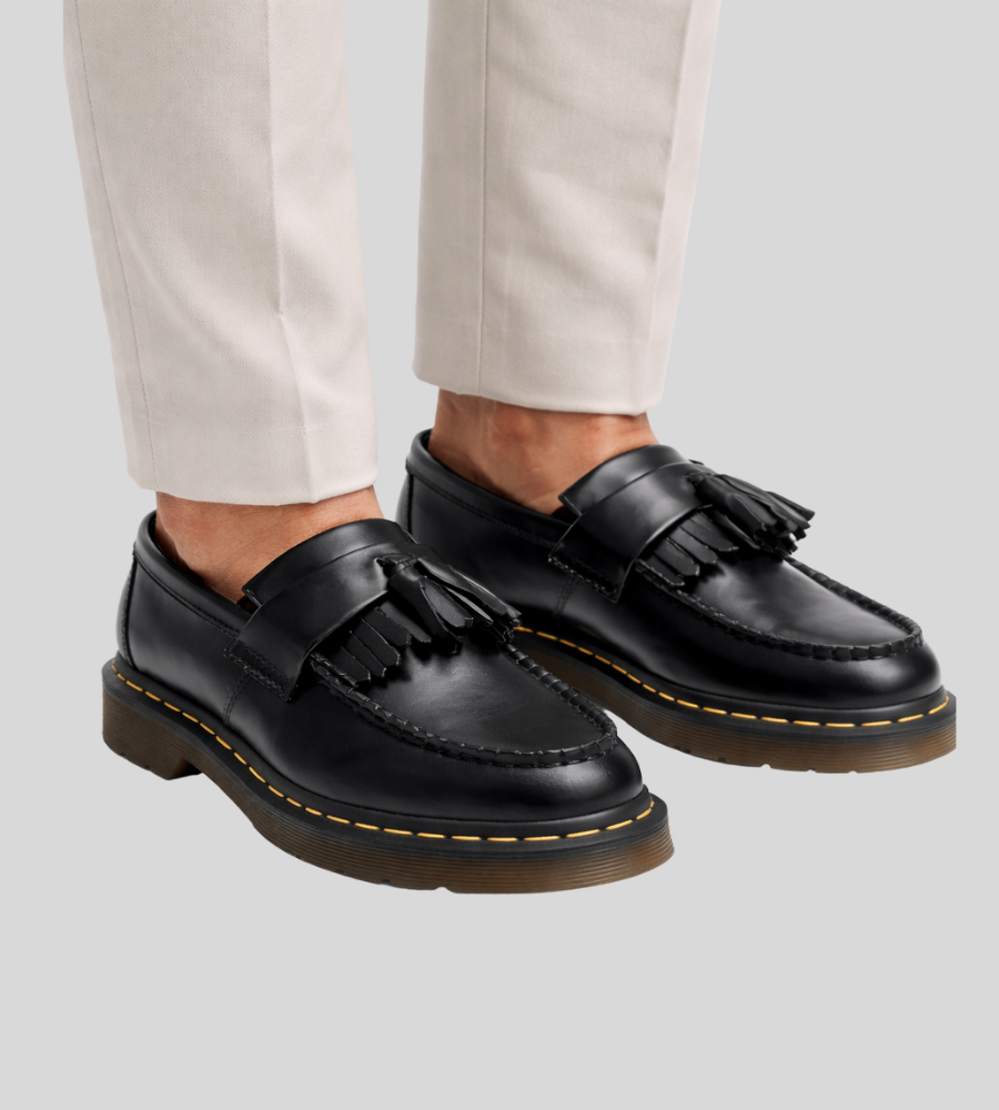 Heren Loafers Met Kwastdetail En Profielzool