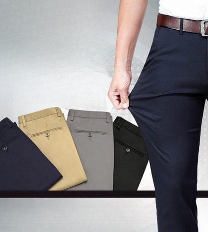 Heren Stretch Broek met Slim Fit en Comfortabele Pasvorm