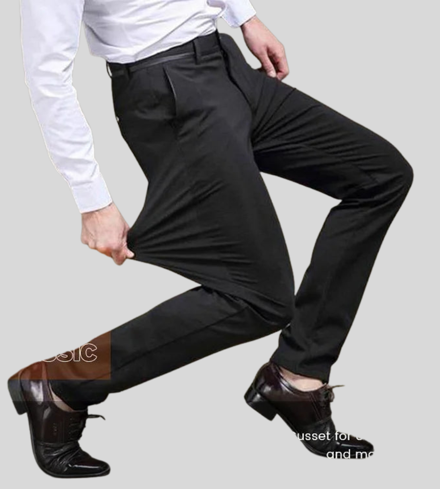 Heren Stretch Broek met Slim Fit en Comfortabele Pasvorm