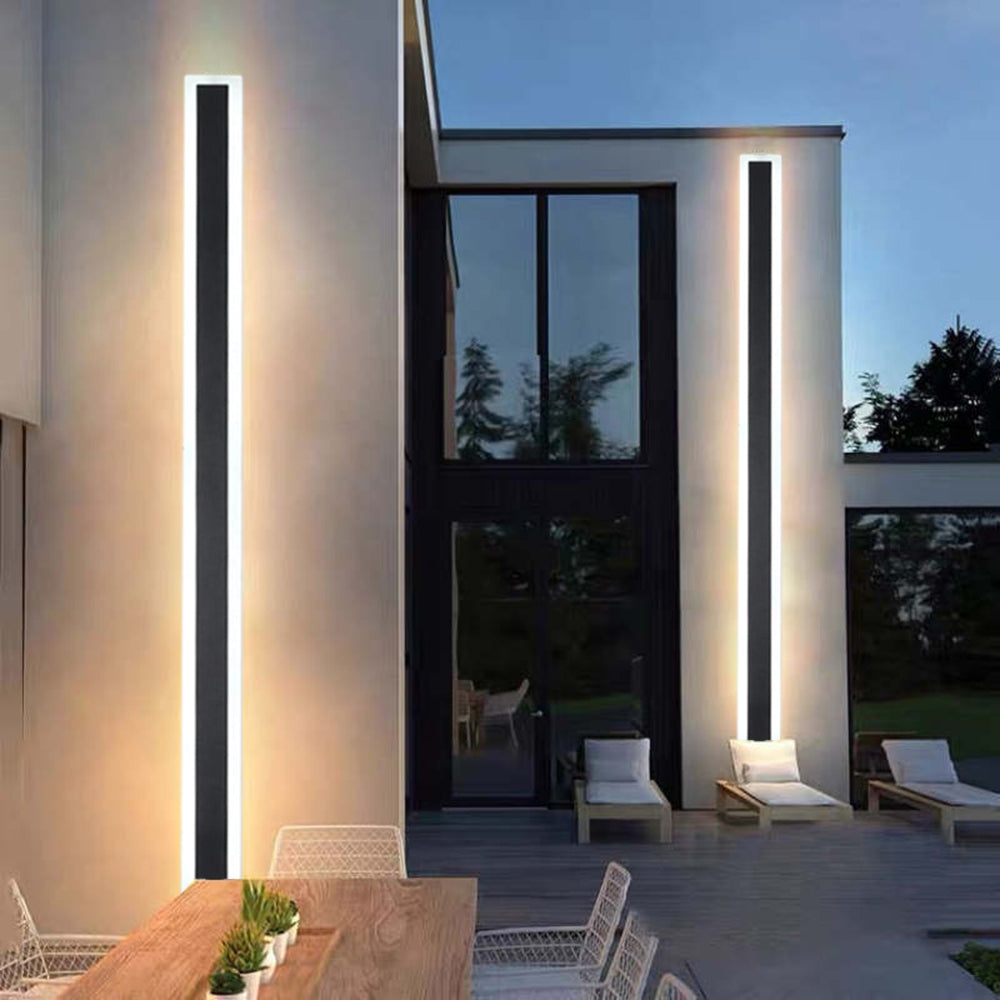 Moderne Rechthoekige LED Buitenlamp Met Bewegingssensor