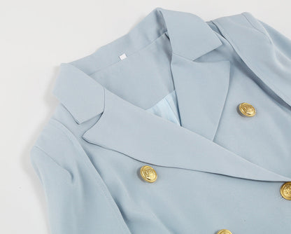 Blazer Jurk Met Cape En Riem Voor Vrouwen