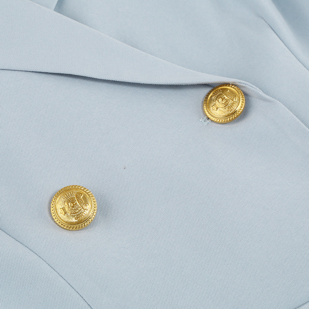 Blazer Jurk Met Cape En Riem Voor Vrouwen