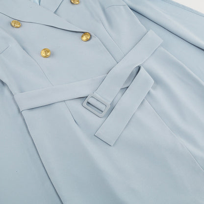 Blazer Jurk Met Cape En Riem Voor Vrouwen