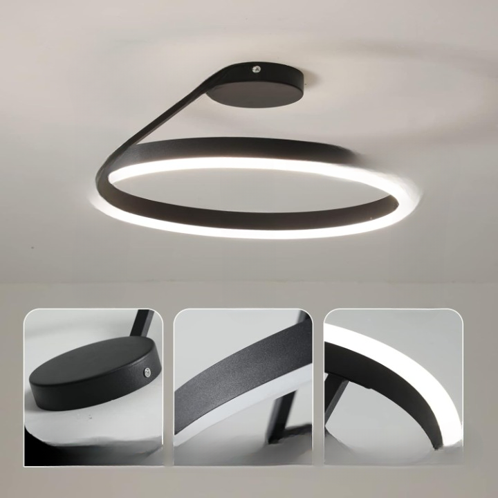 Ronde Scandinavische Plafondlamp Met Hangende LED-Ring