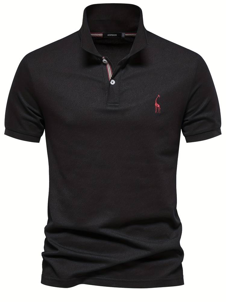 Heren Slim-Fit Poloshirt Met Subtiel Kraagdetail