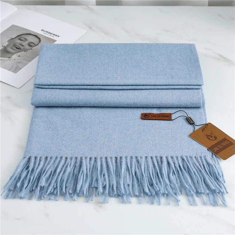Winterse Fluffy Gebreide Sjaal voor Dames