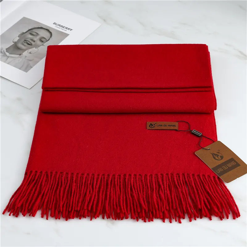 Winterse Fluffy Gebreide Sjaal voor Dames
