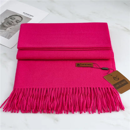 Winterse Fluffy Gebreide Sjaal voor Dames