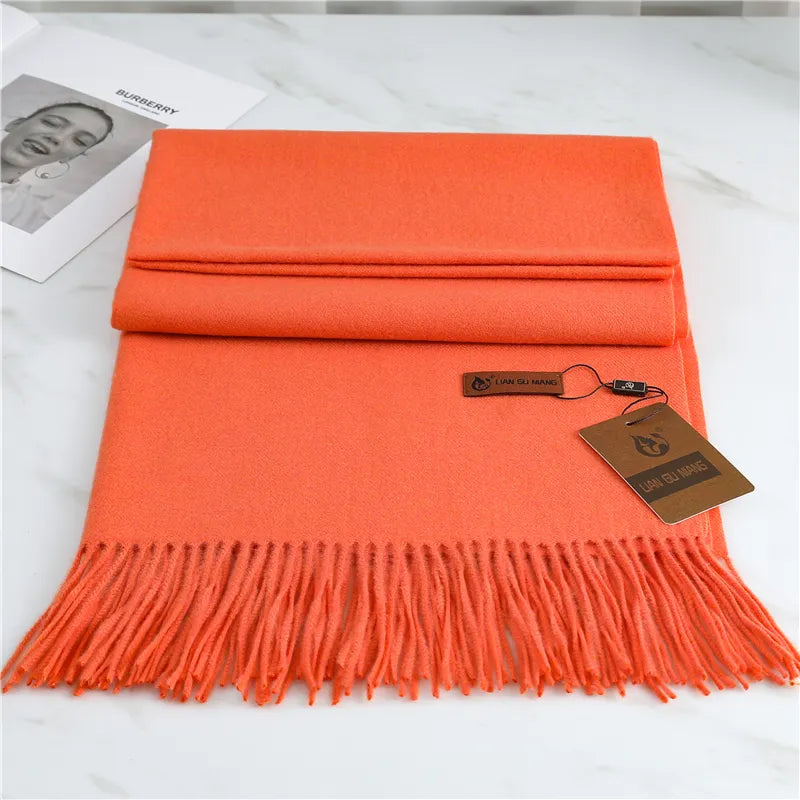 Winterse Fluffy Gebreide Sjaal voor Dames