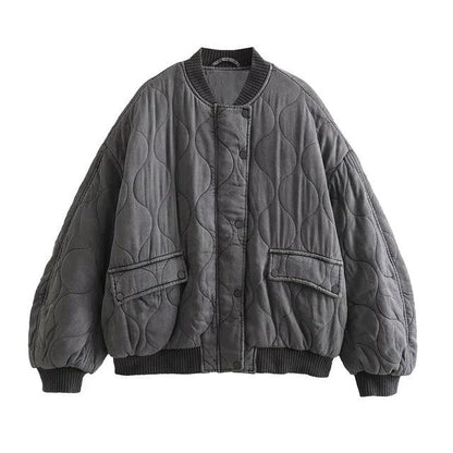 Lena – Oversized Gequilte Bomberjas voor Dames