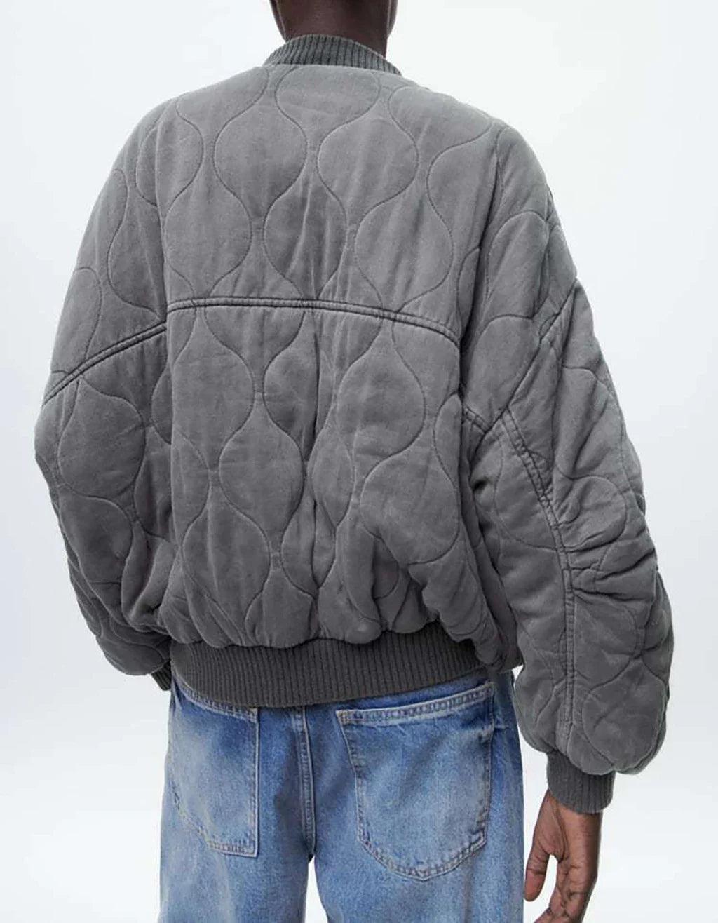 Lena – Oversized Gequilte Bomberjas voor Dames
