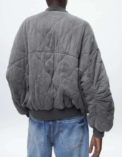 Lena – Oversized Gequilte Bomberjas voor Dames