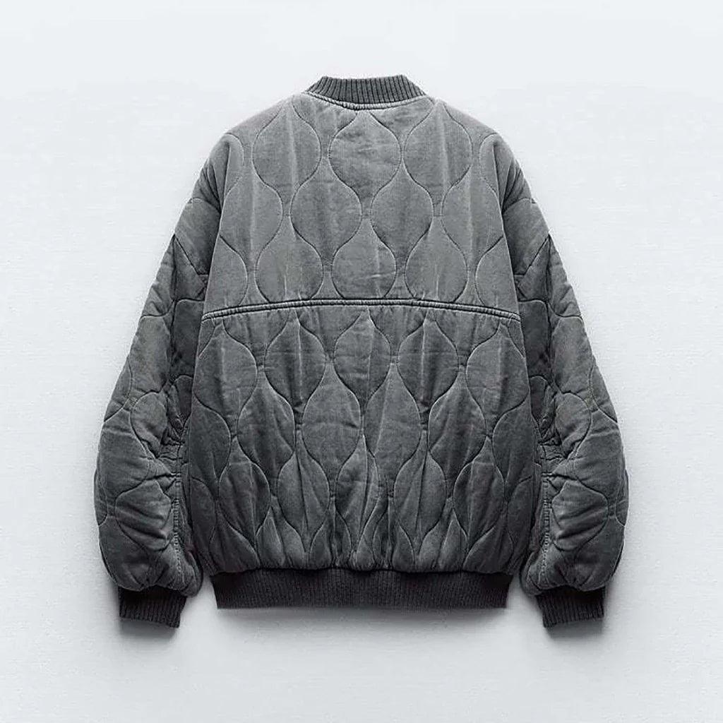 Lena – Oversized Gequilte Bomberjas voor Dames
