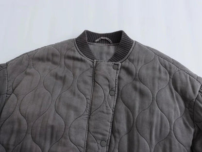 Lena – Oversized Gequilte Bomberjas voor Dames