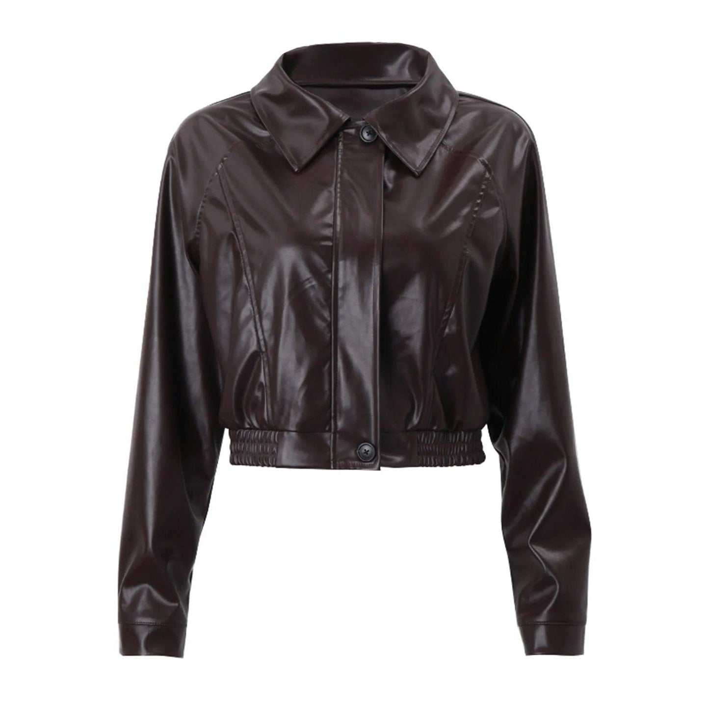 Gercy - Oversized Kunstleren Jas voor Dames